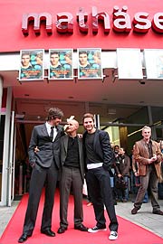 Regisseur Sebastian Schipper, Jürgen Vogel und Daniel Brühl bei der Filmpremiere in München (Foto: Martin Schmitz)